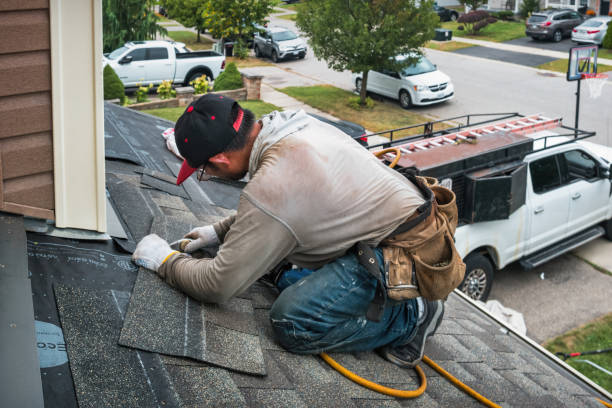 Professional Roof Inspection technician working in Erhard, MN